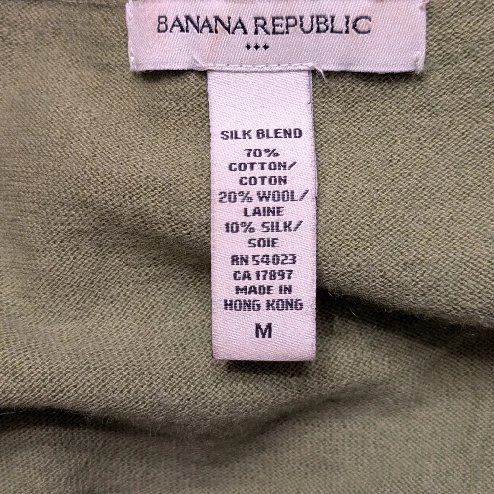 Banana Republic Olive Green Women's Blouse - Picture 5 of 5